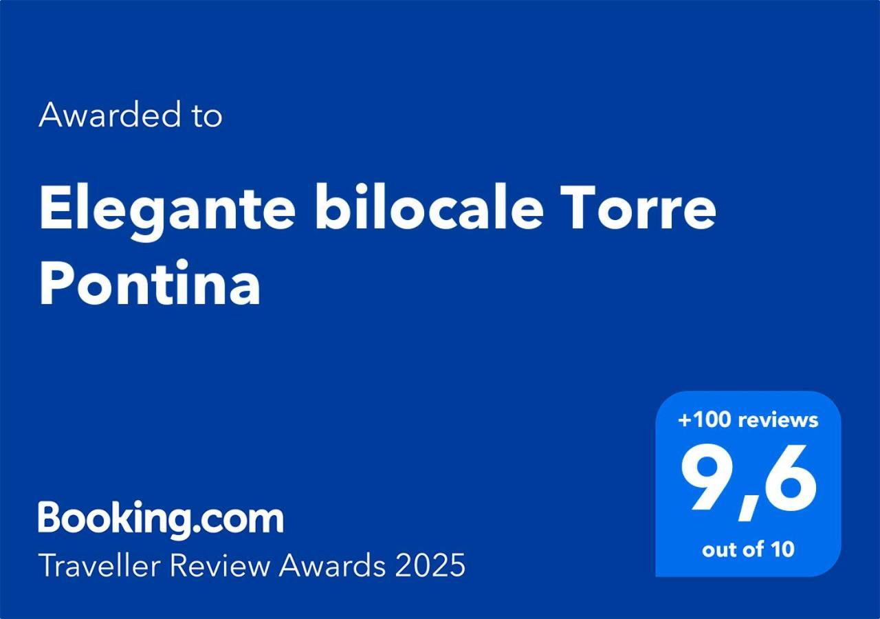 Elegante Bilocale Torre Pontina Lejlighed Latina Eksteriør billede